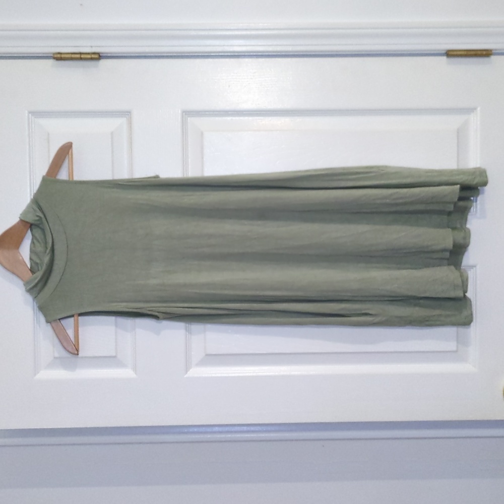 Sage green sleeveless turtleneck dress size XS